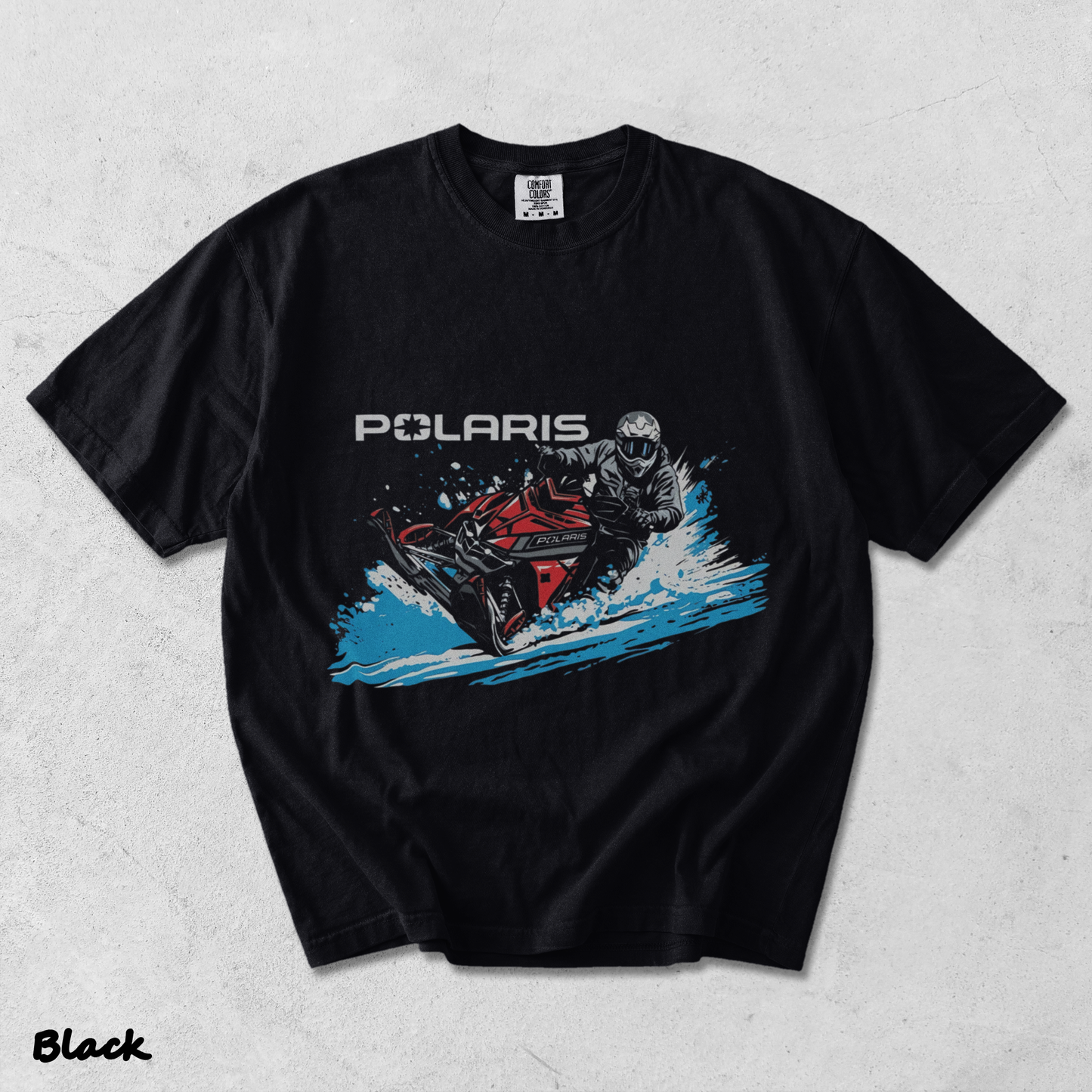 Polaris Snowmobile - Black mockup