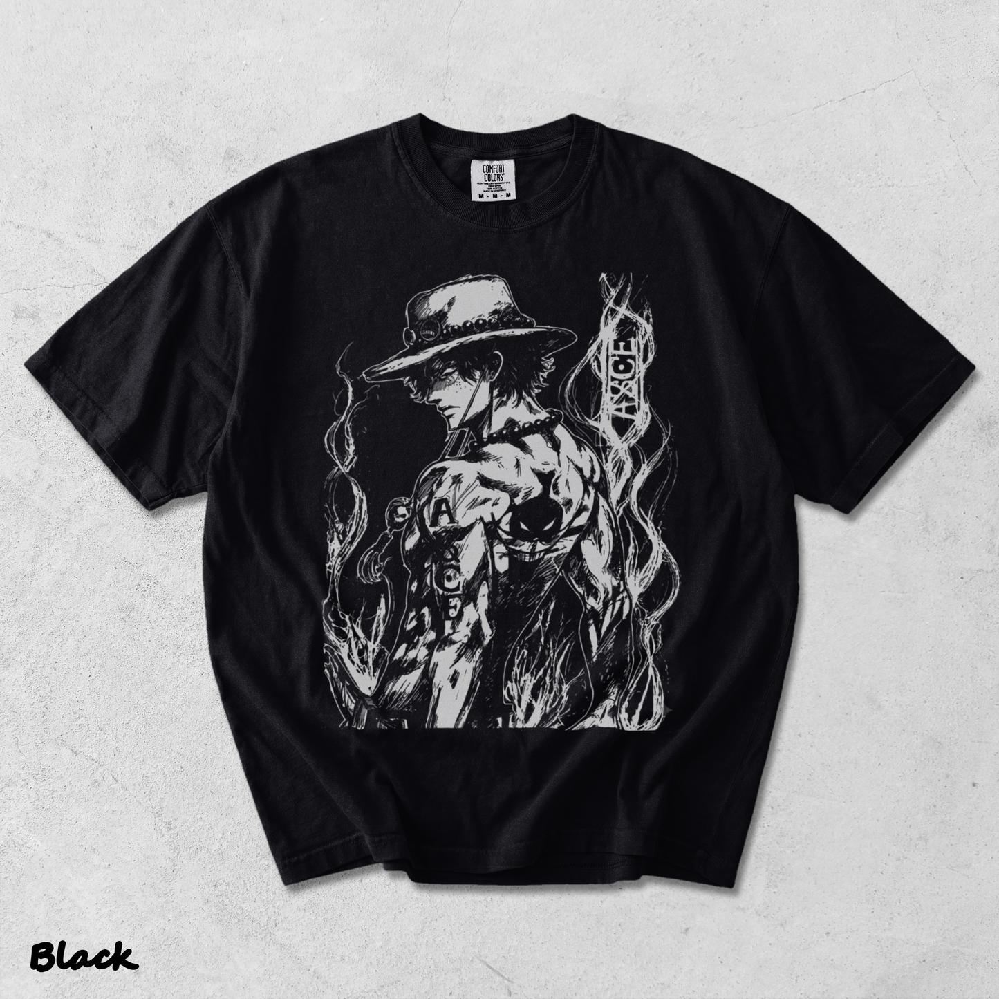 Portgas D. Ace - Black mockup