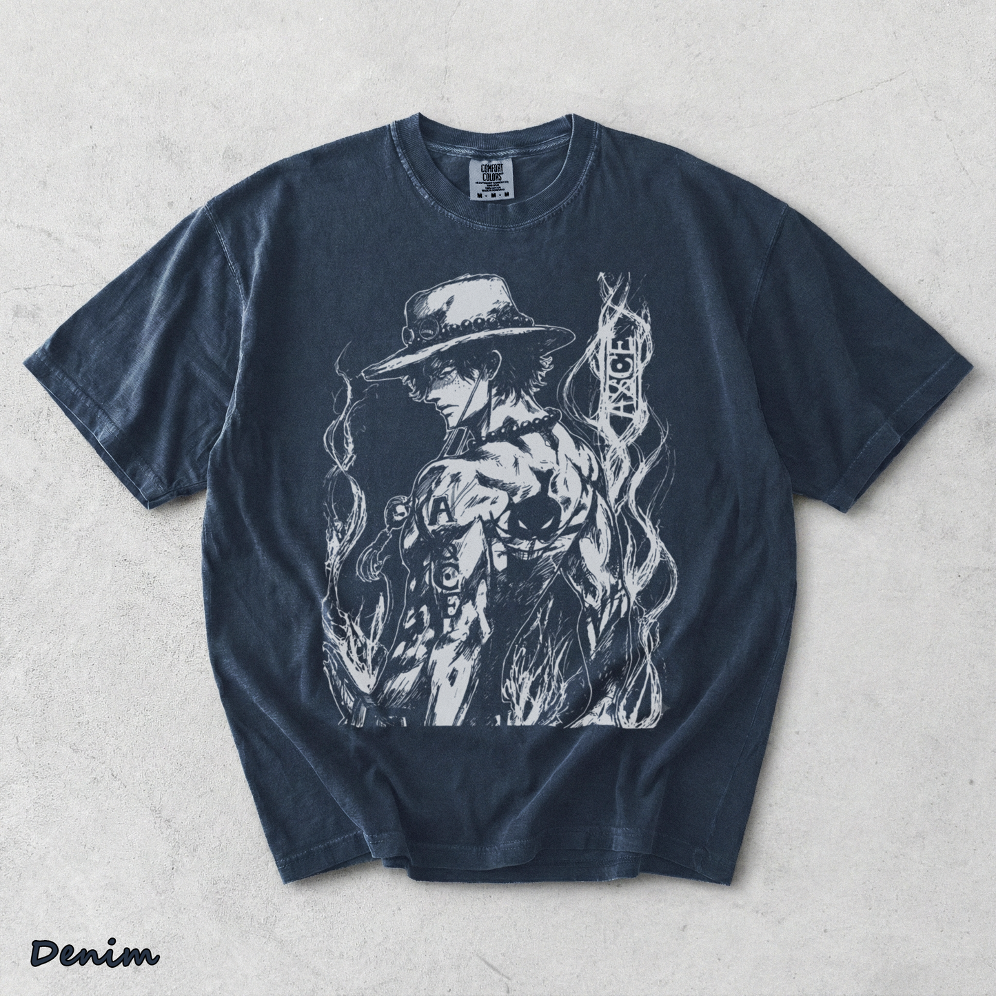 Portgas D. Ace - Denim mockup