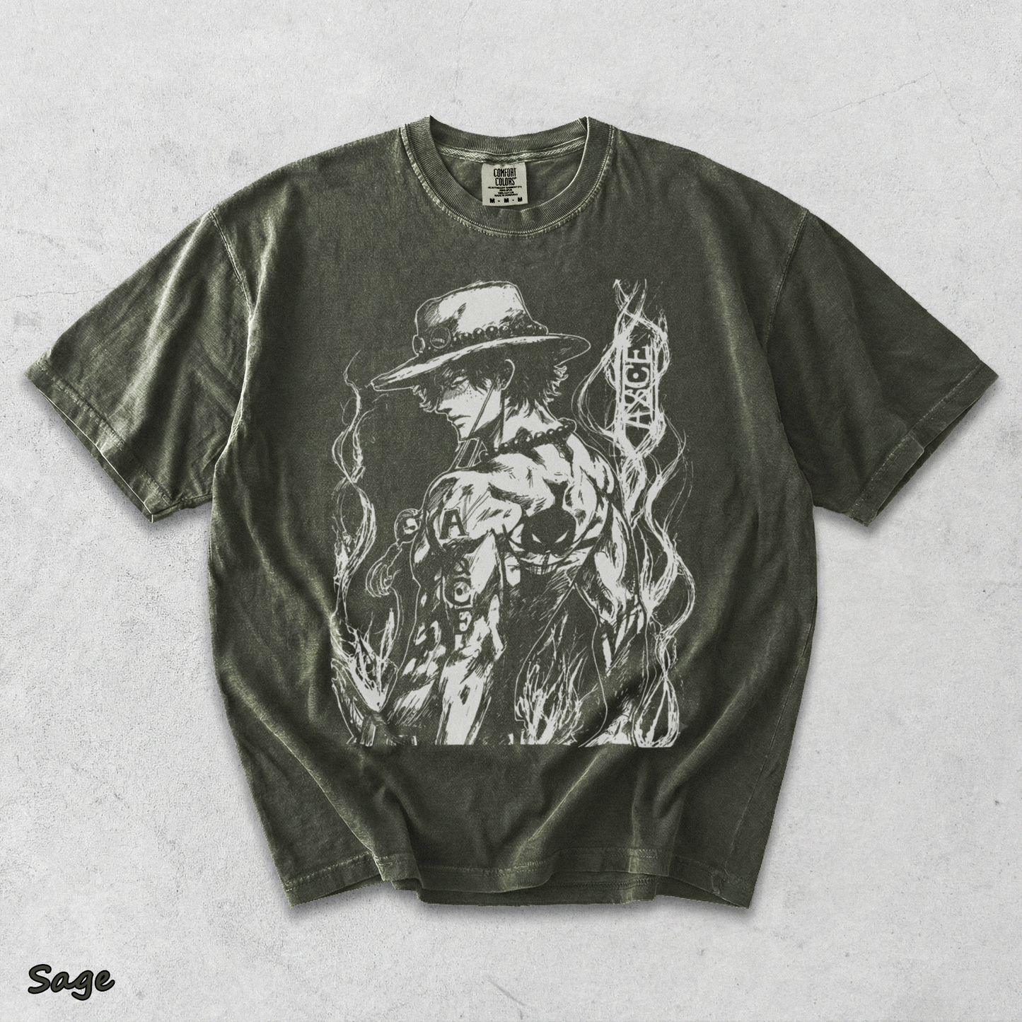 Portgas D. Ace - Sage mockup