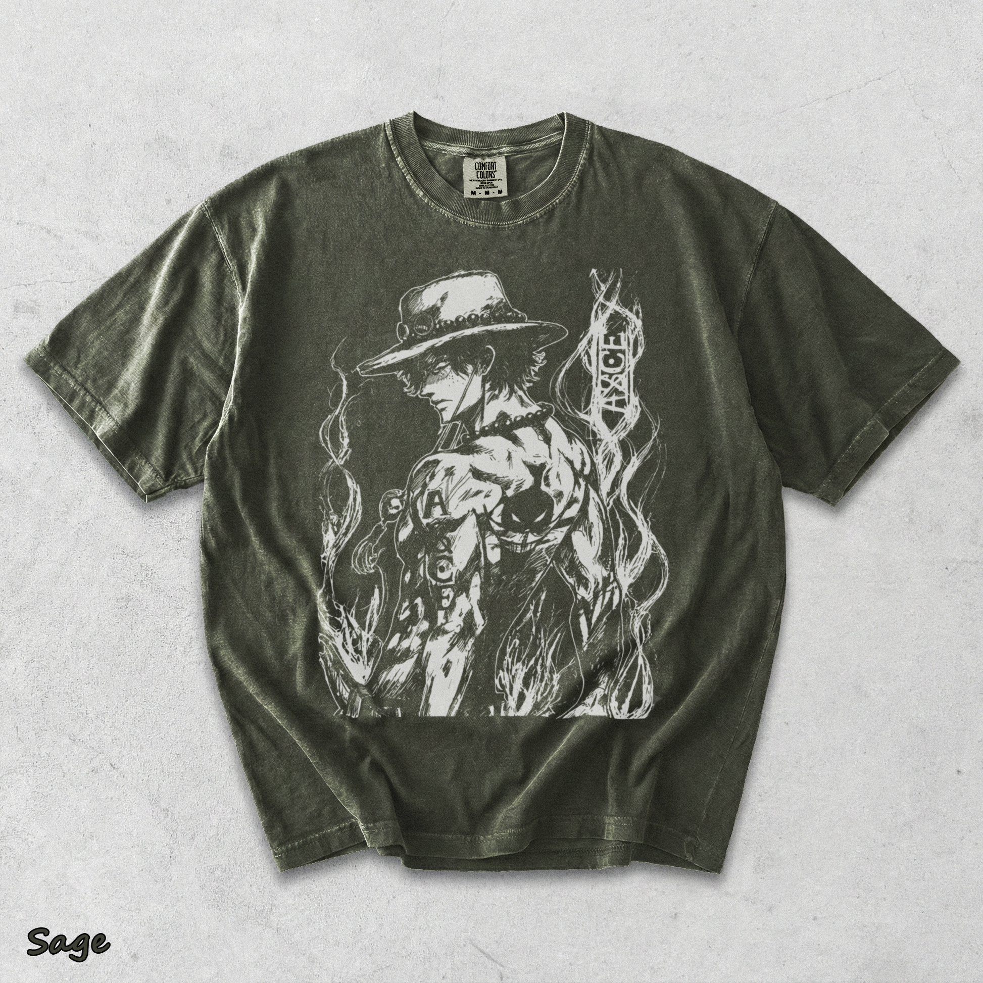 Portgas D. Ace - Sage mockup