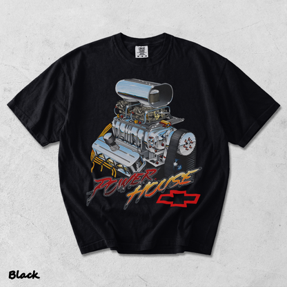 Power House back - Black mockup