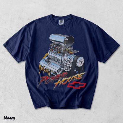 Power House back - True Navy mockup