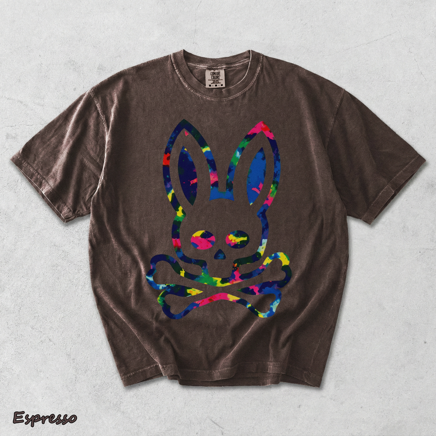 Psycho Bunny Colorful Skull - Espresso mockup
