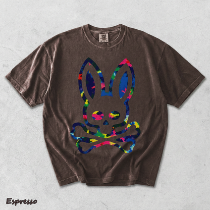 Psycho Bunny Colorful Skull - Espresso mockup
