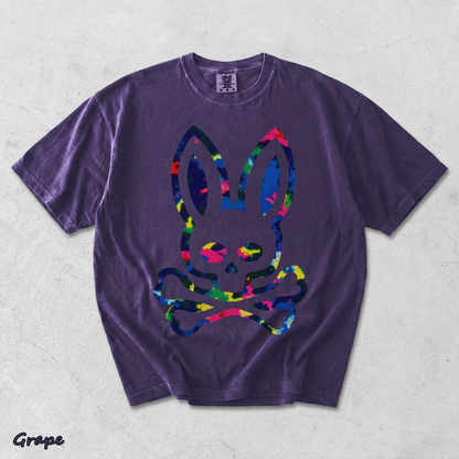 Psycho Bunny Colorful Skull - Grape mockup
