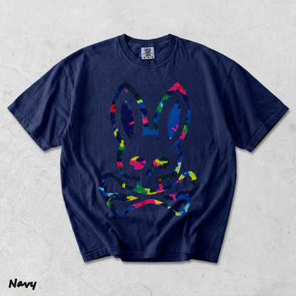 Psycho Bunny Colorful Skull - True Navy mockup