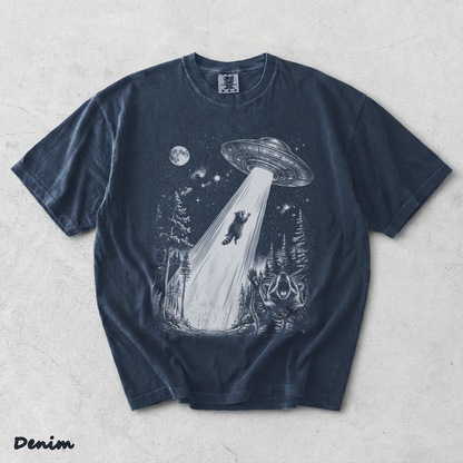 Raccoons UFO - Denim mockup