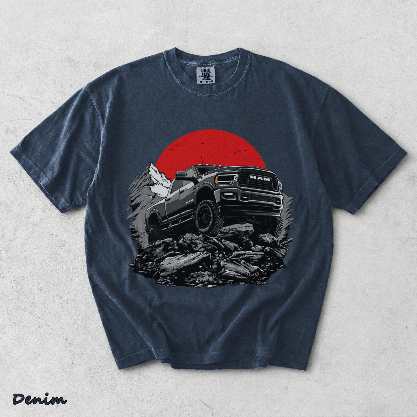 Ram Pickup Truck - Denim mockup