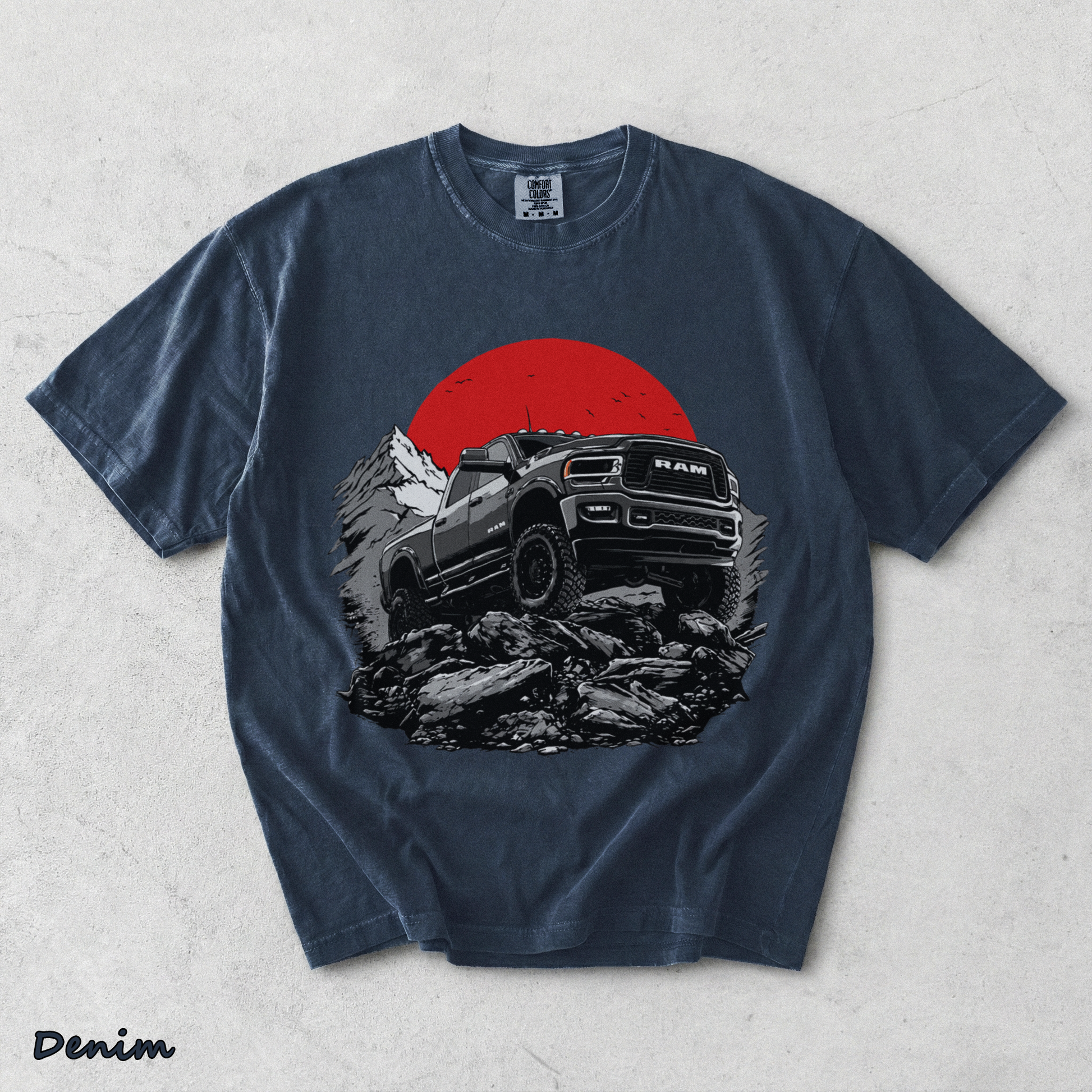 Ram Pickup Truck - Denim mockup