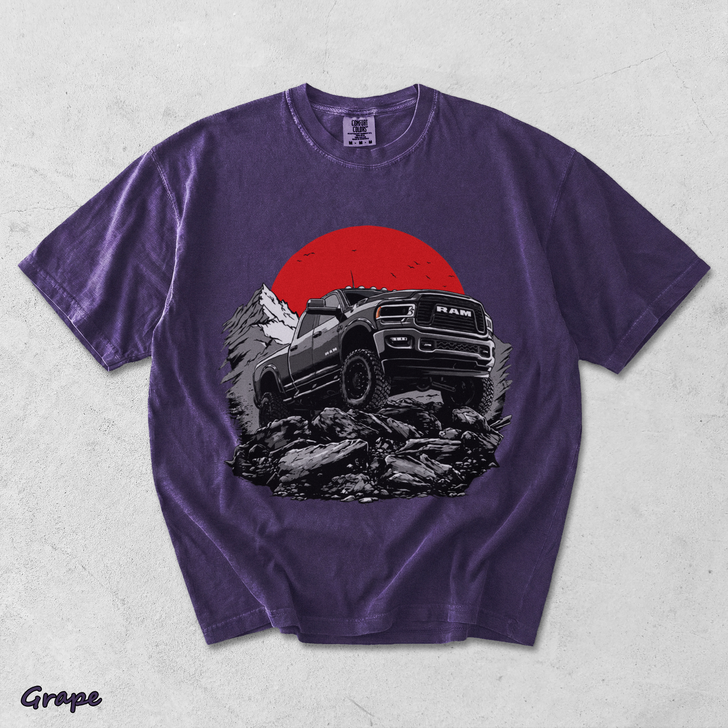 Ram Pickup Truck - Grape mockup