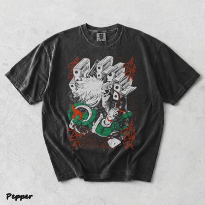 RARE Katsuki Bakugo T-Shirt Manga My Hero Academia Anime Gift Tshirt Tee All Size - Pepper mockup