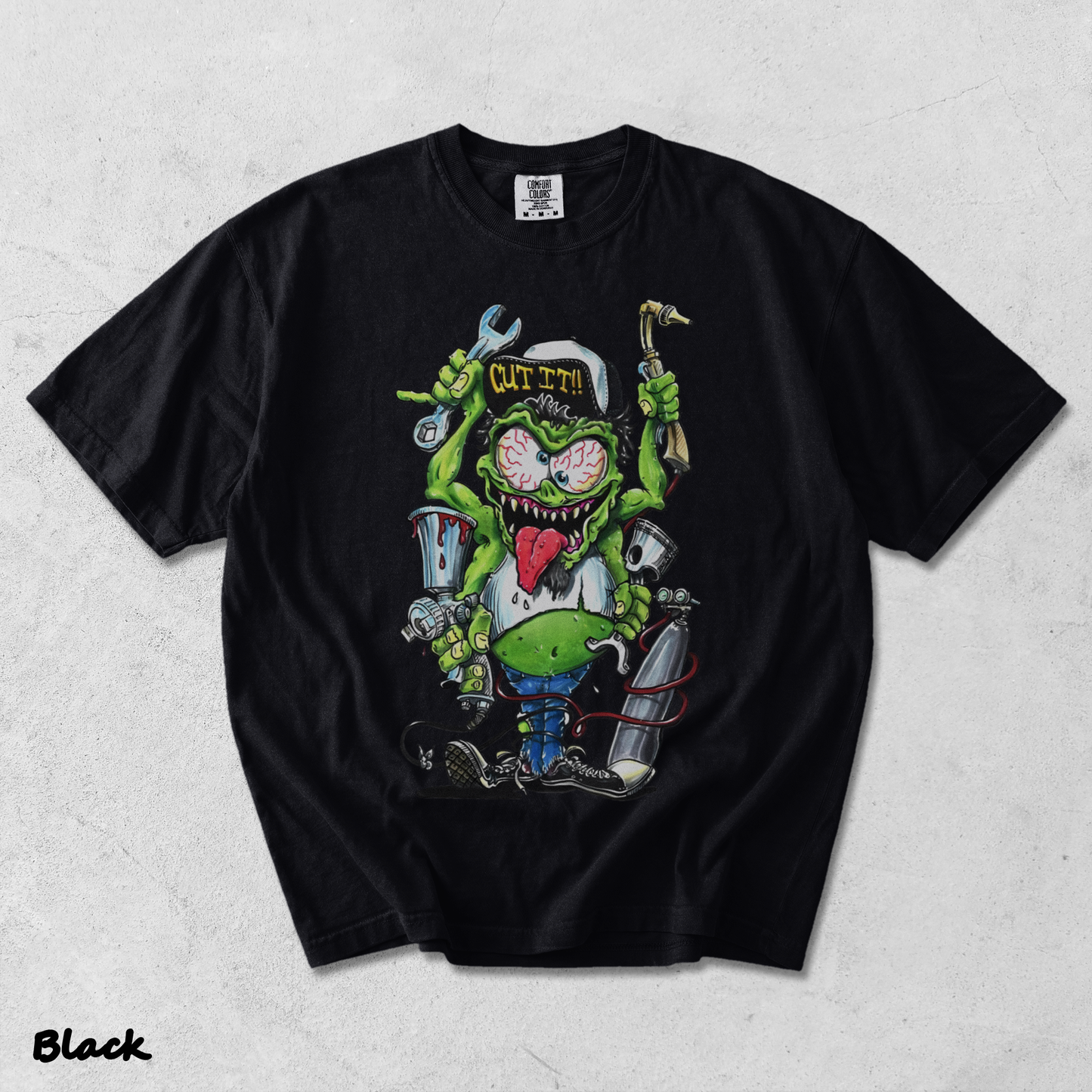 Rat Fink  back - Black mockup