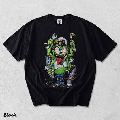 Rat Fink  back - Black mockup