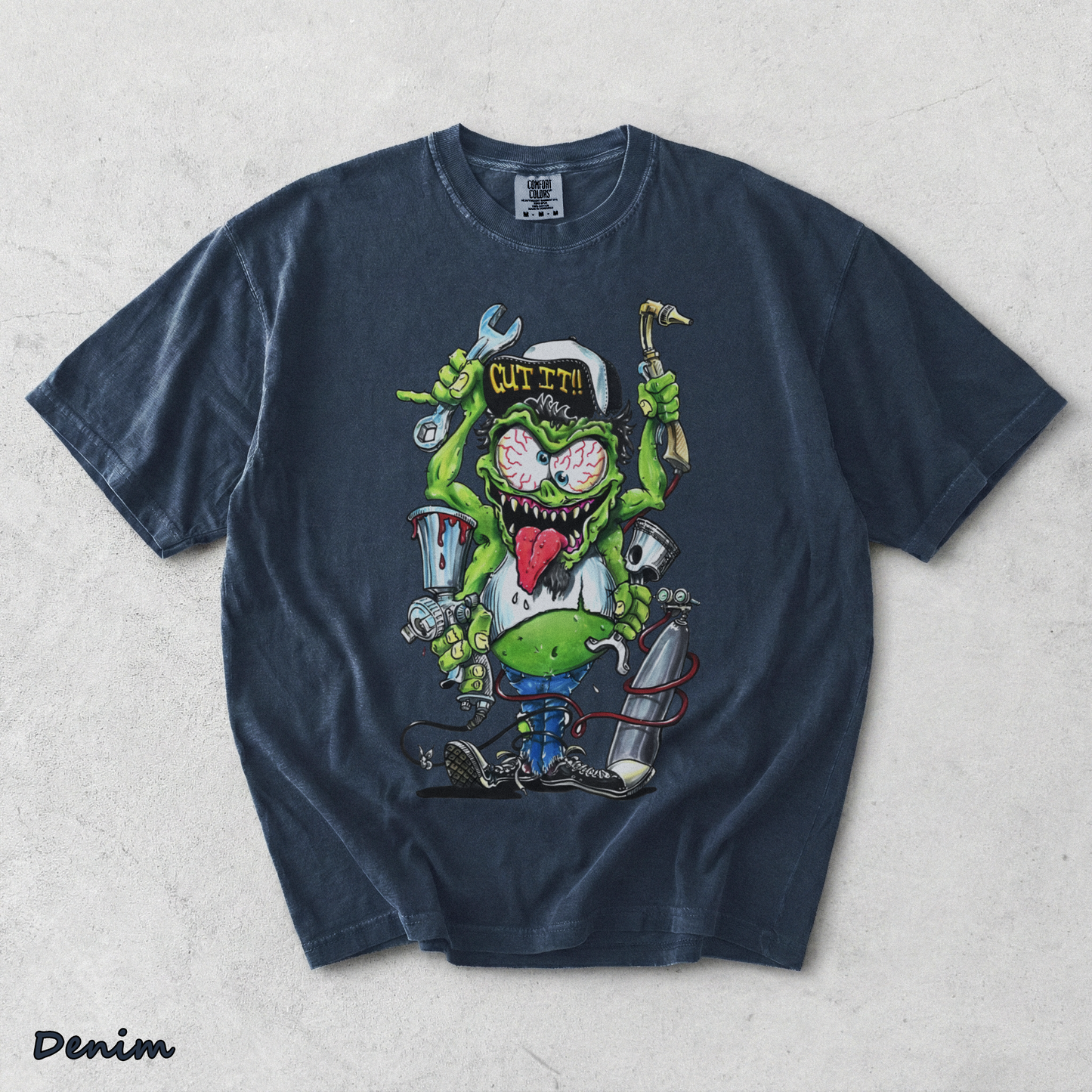 Rat Fink  back - Denim mockup