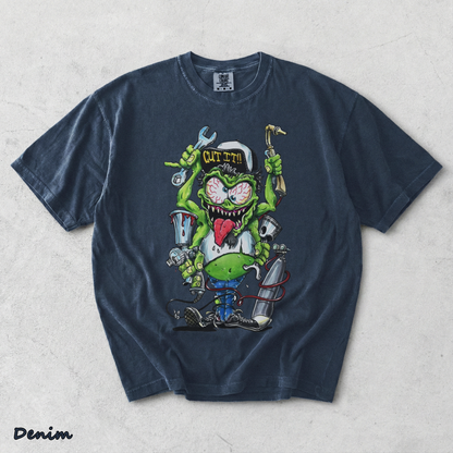 Rat Fink  back - Denim mockup