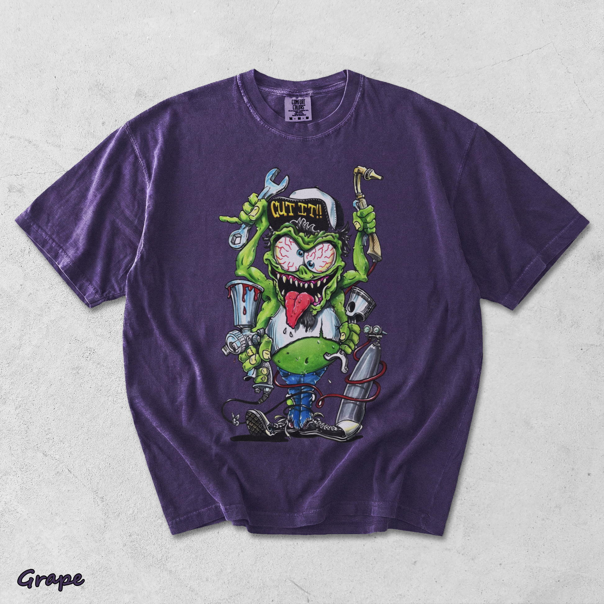 Rat Fink  back - Grape mockup