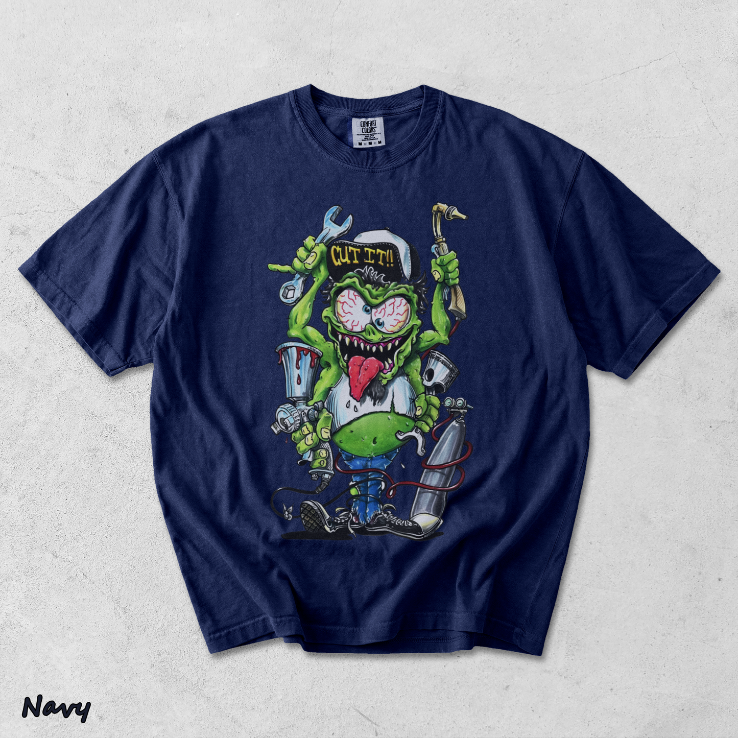 Rat Fink  back - True Navy mockup