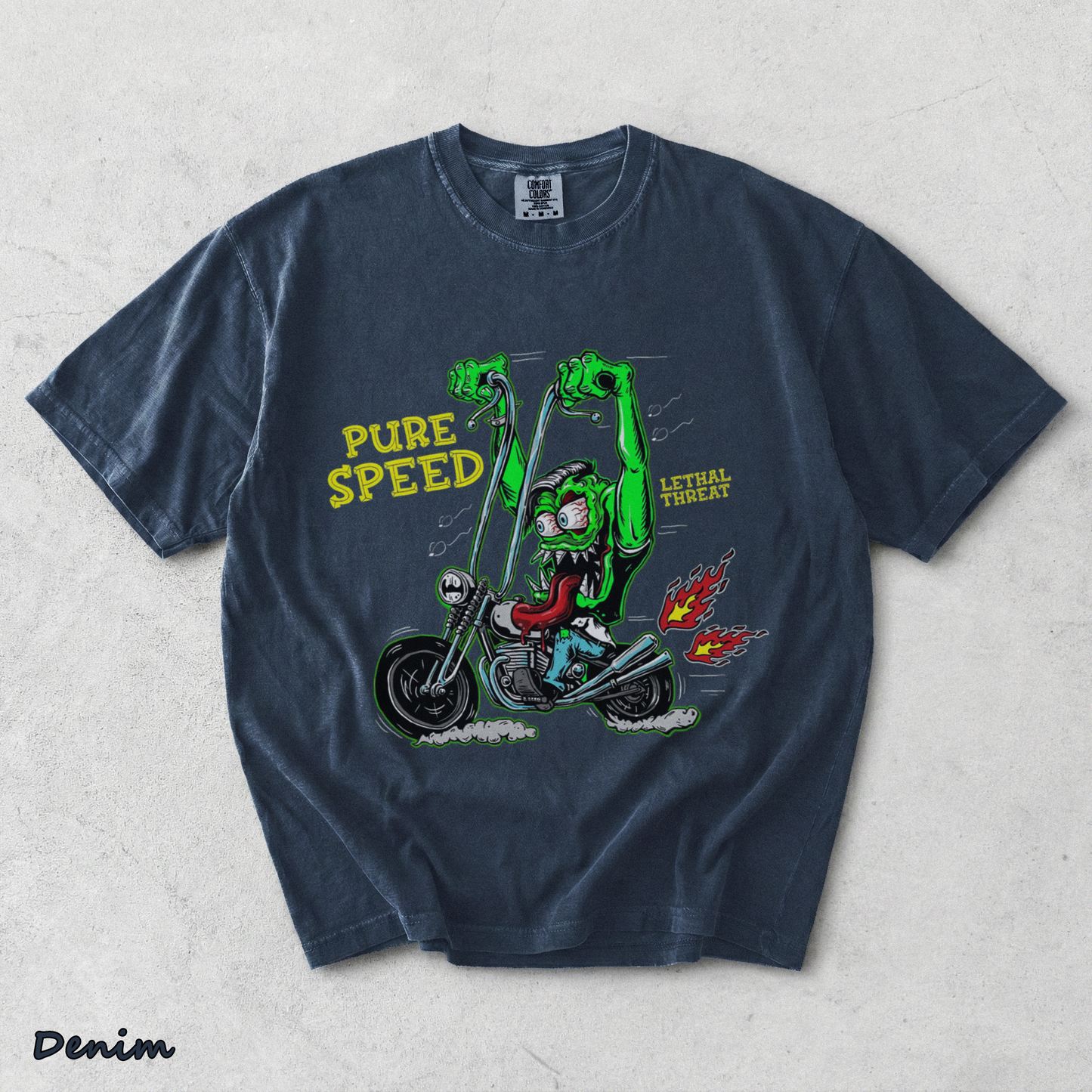 Rat Fink Chopper - Denim mockup