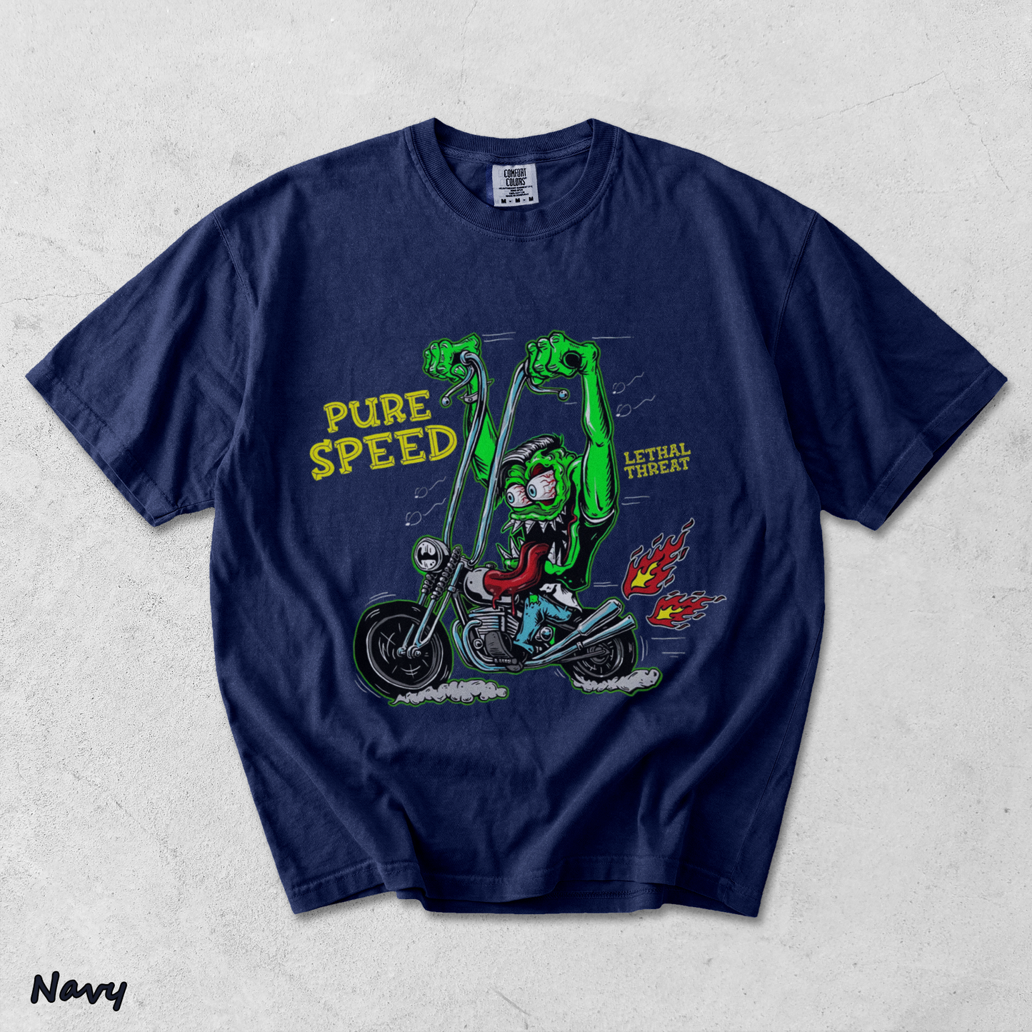 Rat Fink Chopper - True Navy mockup