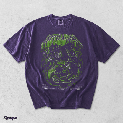 Rayquaza Shiny Pocket T-shirt back - Grape mockup