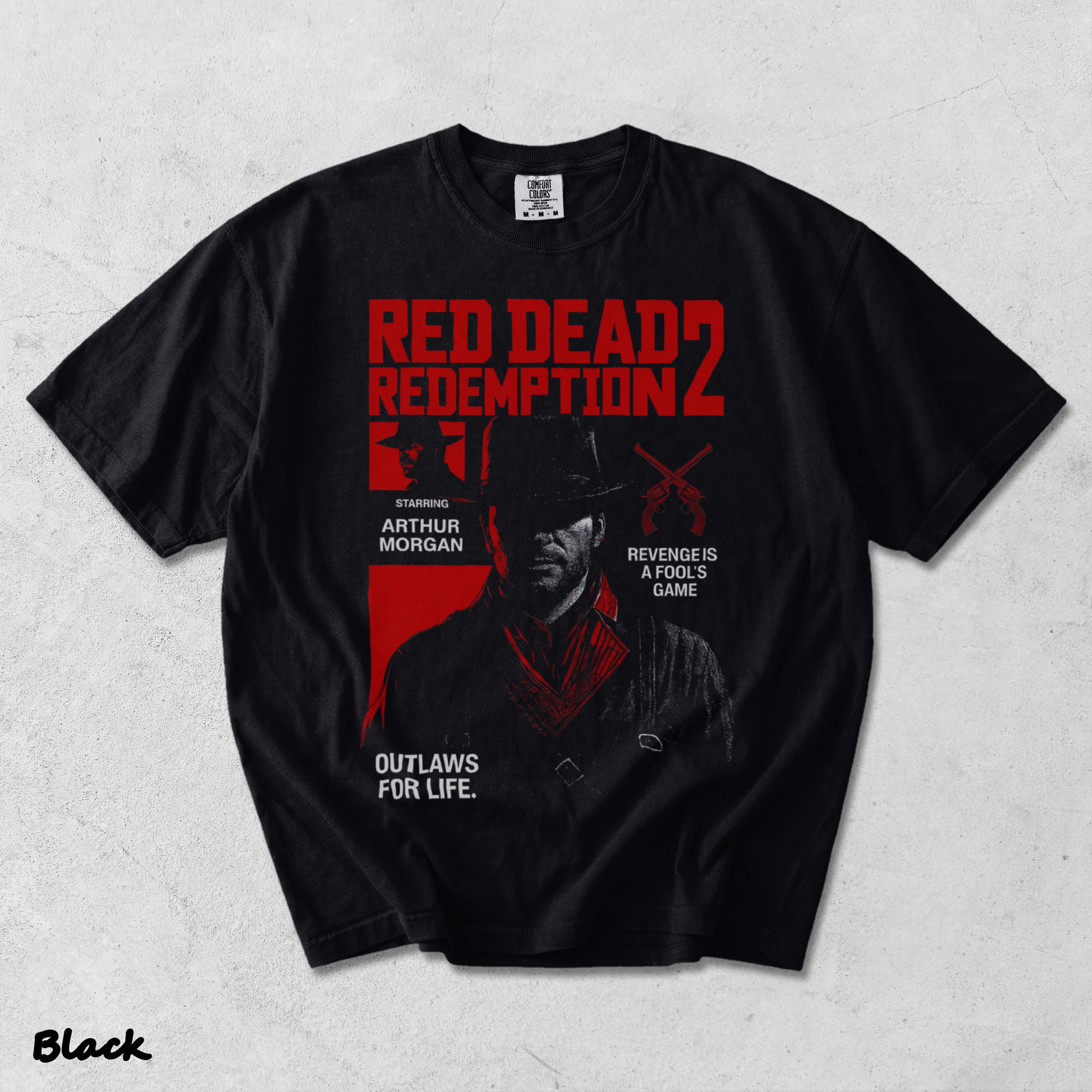 Red Dead - Black mockup