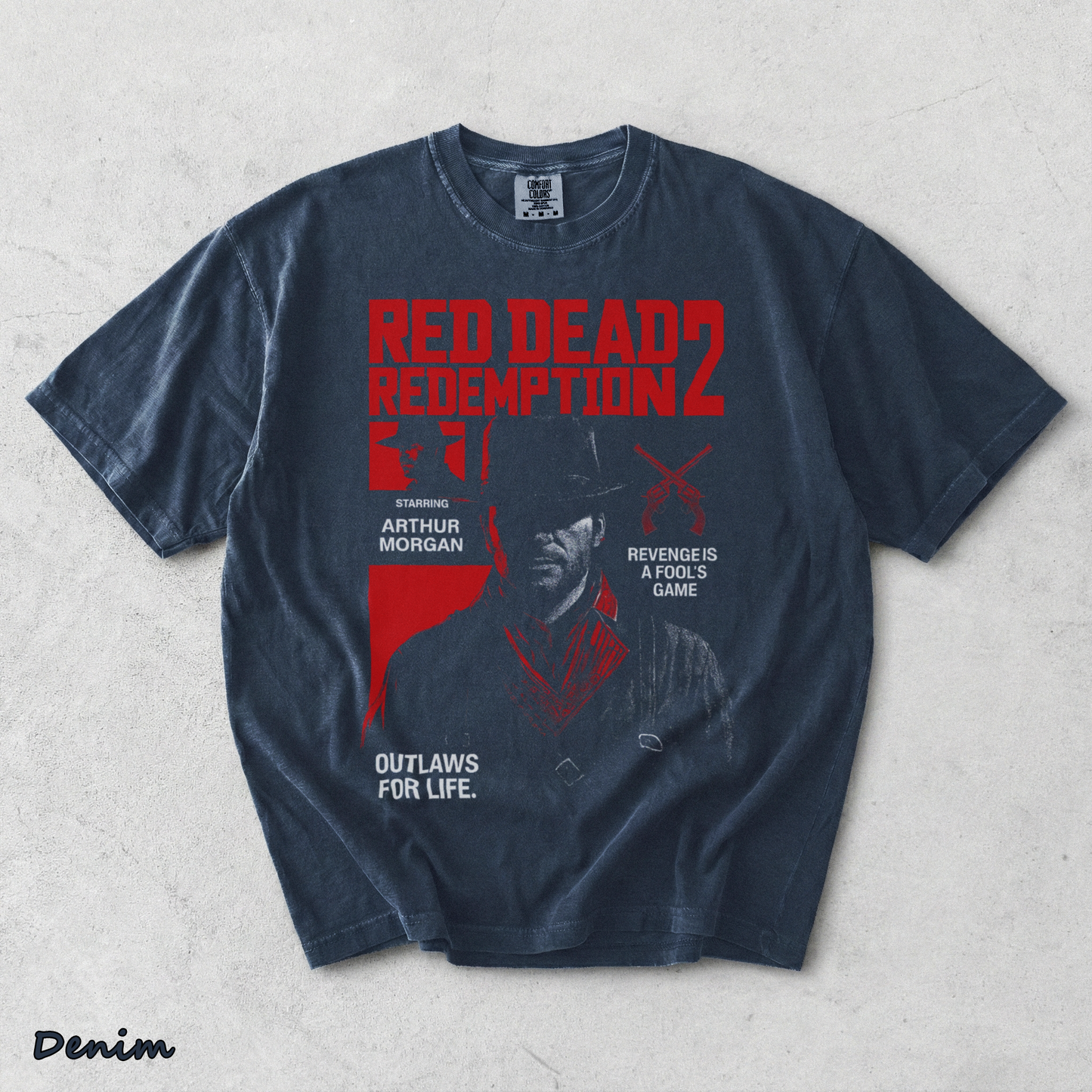 Red Dead - Denim mockup