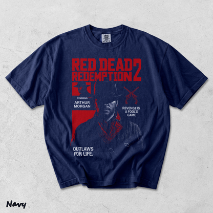 Red Dead - True Navy mockup