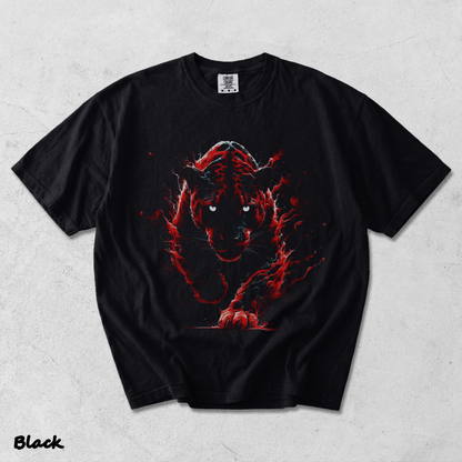 Red Flame Black - Black mockup
