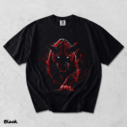 Red Flame Black - Black mockup