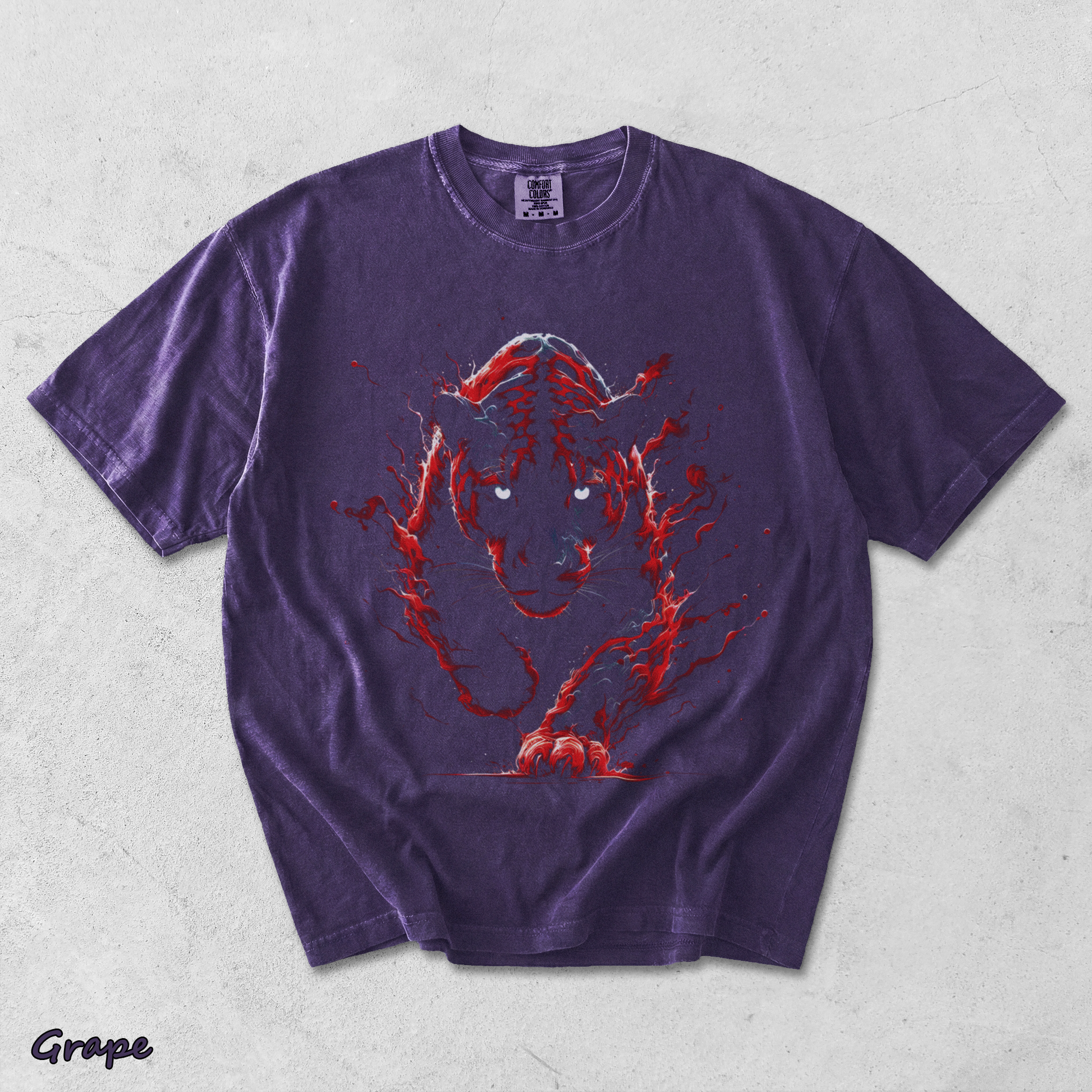 Red Flame Black - Grape mockup