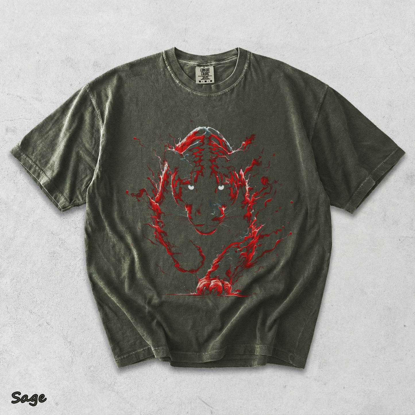Red Flame Black - Sage mockup