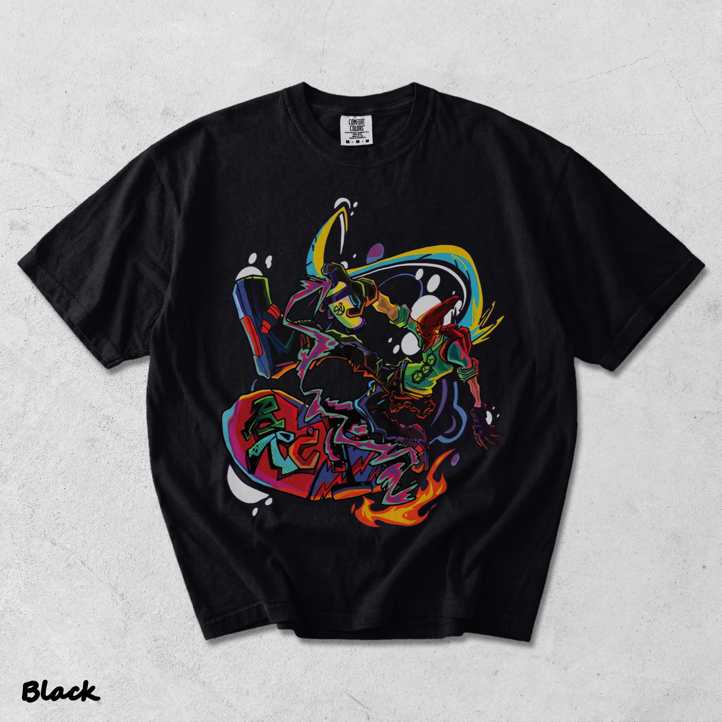Red From Bomb - Black mockup