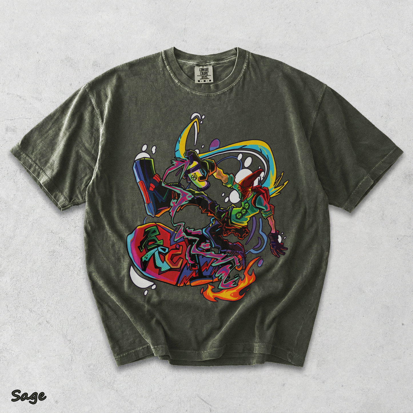 Red From Bomb - Sage mockup
