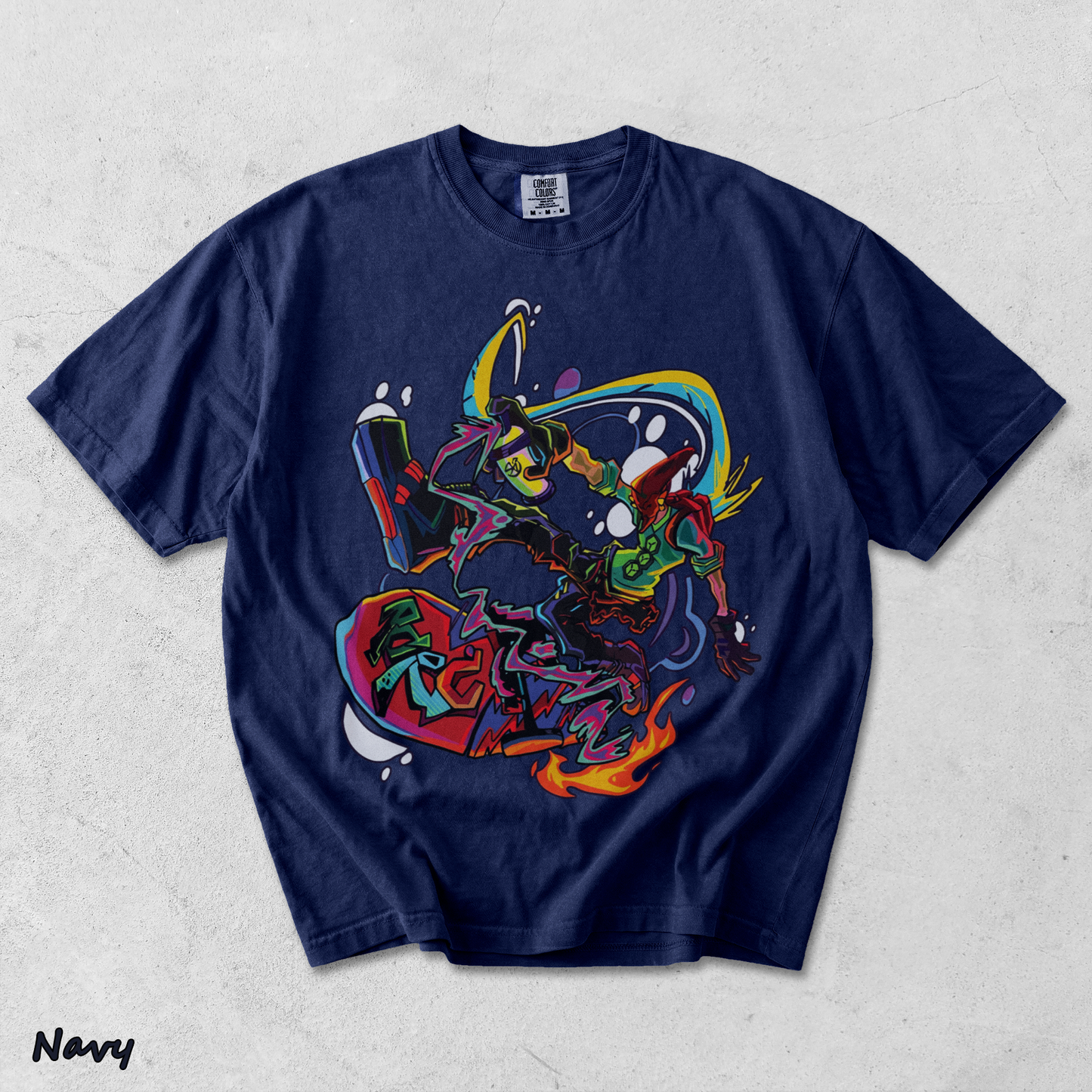 Red From Bomb - True Navy mockup