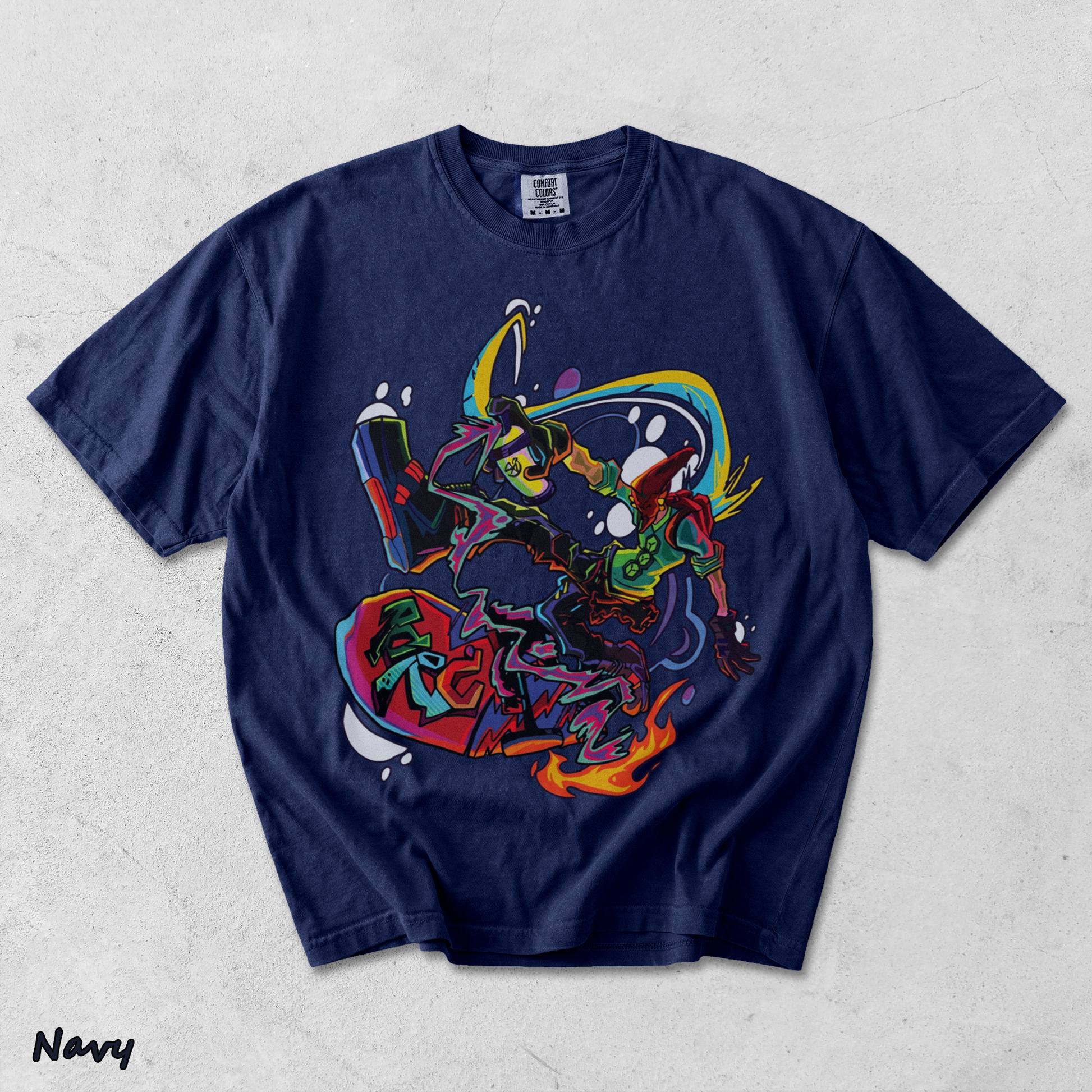 Red From Bomb - True Navy mockup