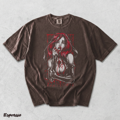 Red Hair Bleeding Witch - Espresso mockup