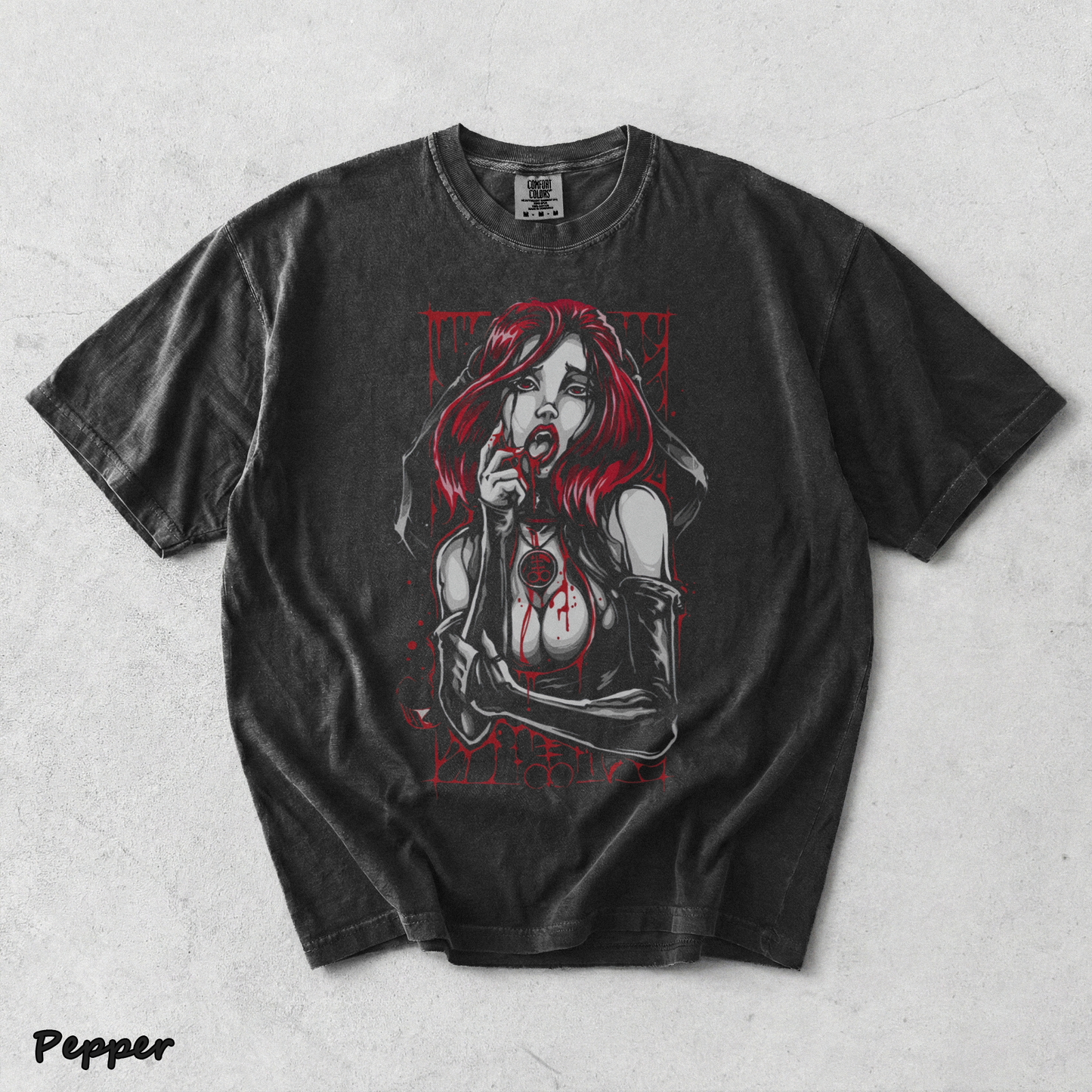 Red Hair Bleeding Witch - Pepper mockup