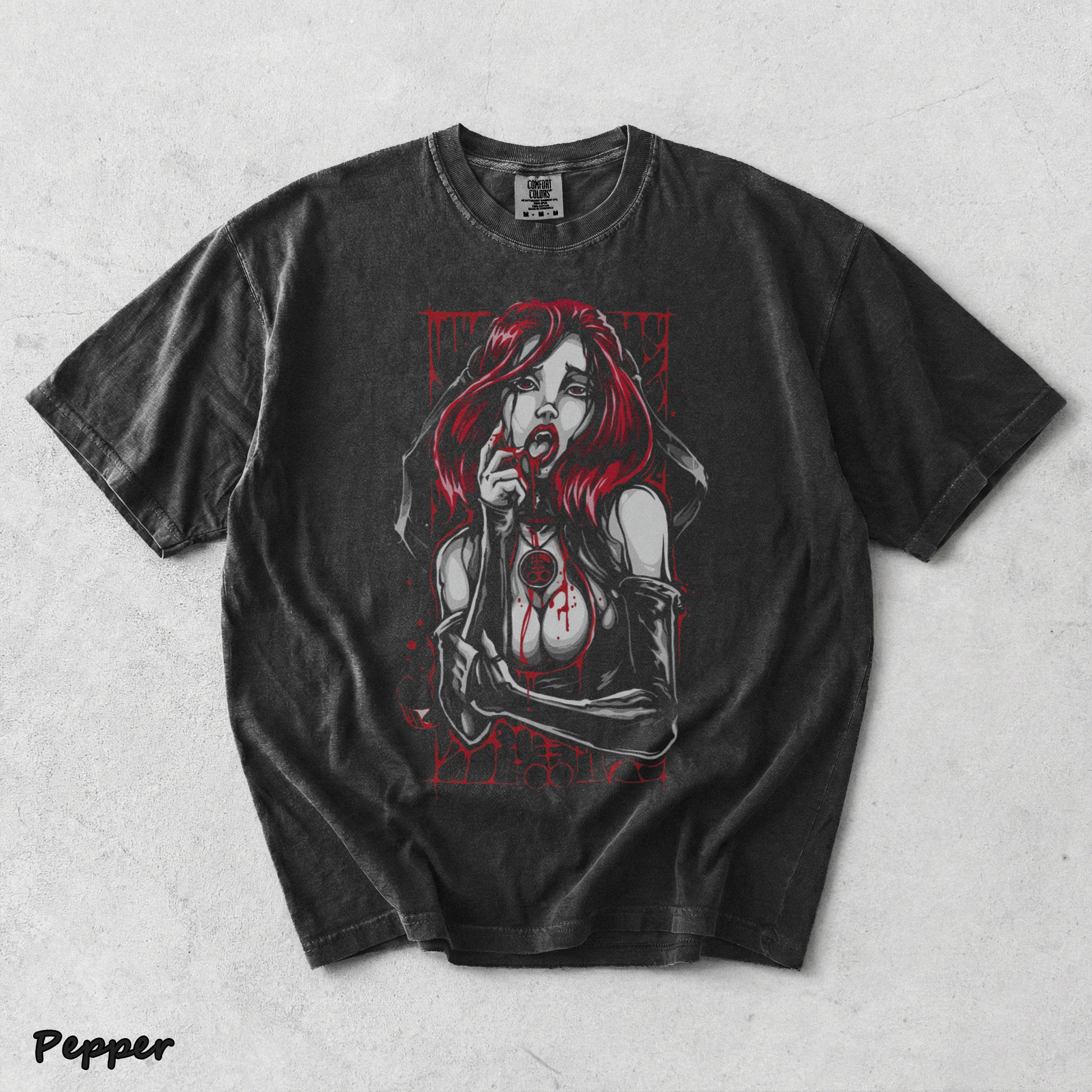 Red Hair Bleeding Witch - Pepper mockup