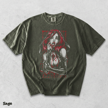 Red Hair Bleeding Witch - Sage mockup