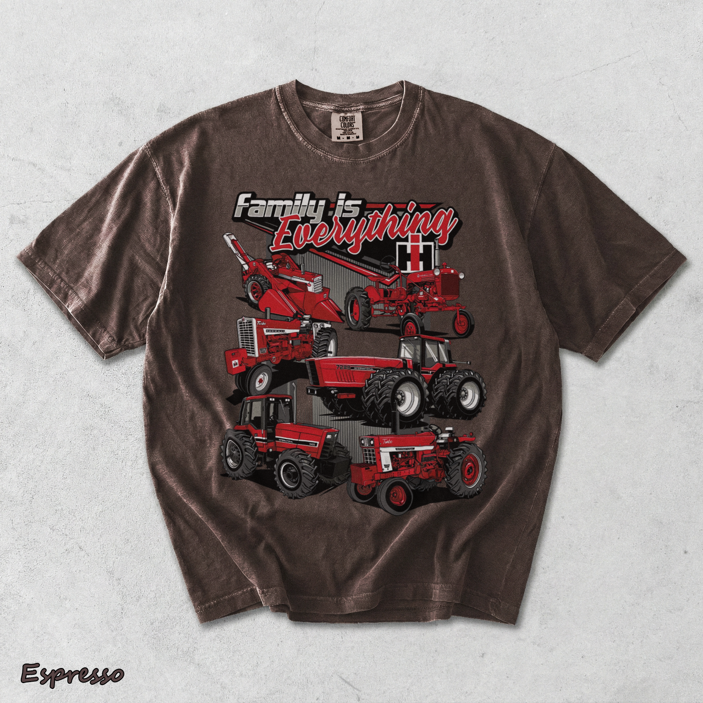 Red Power Runs In The Family - Espresso mockup