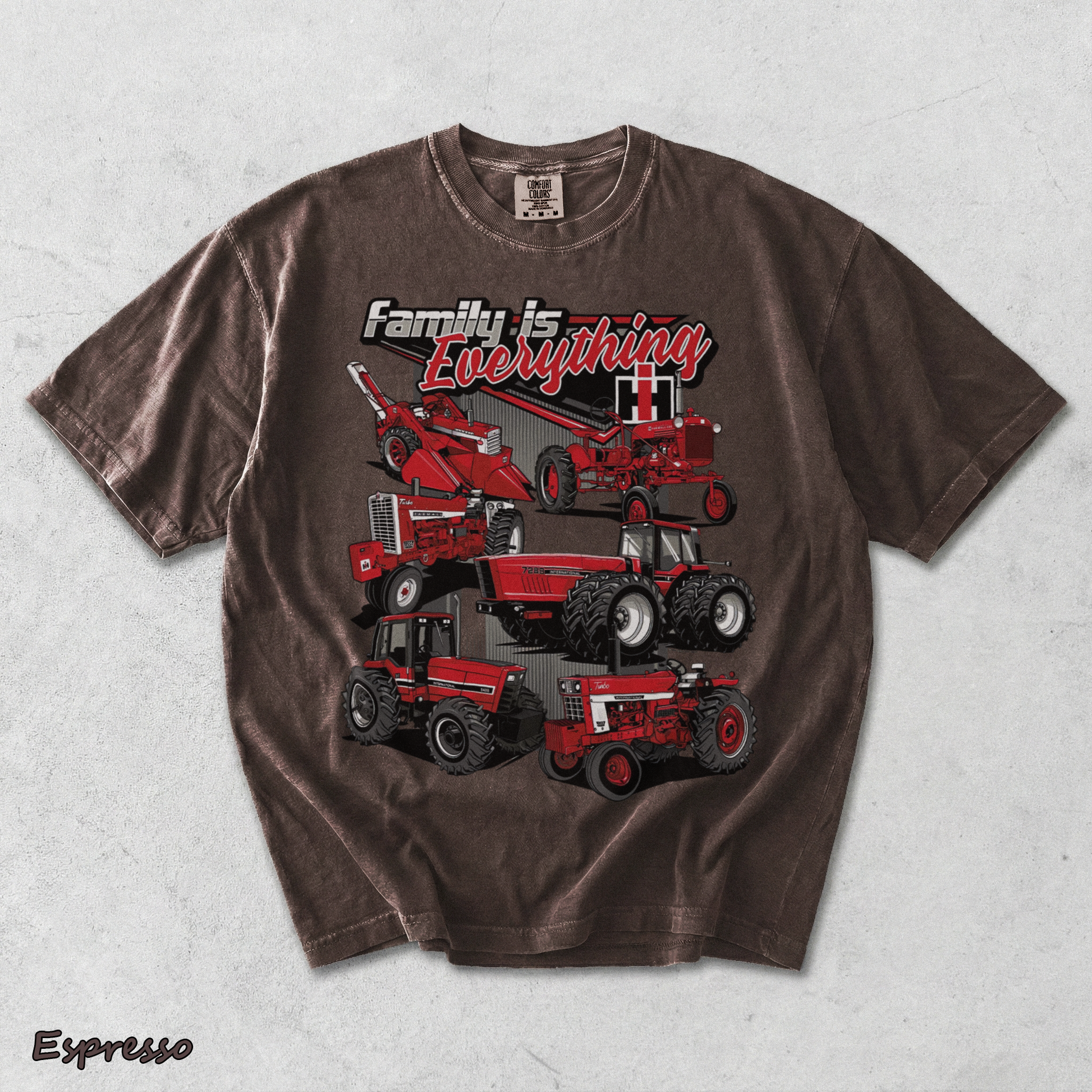 Red Power Runs In The Family - Espresso mockup