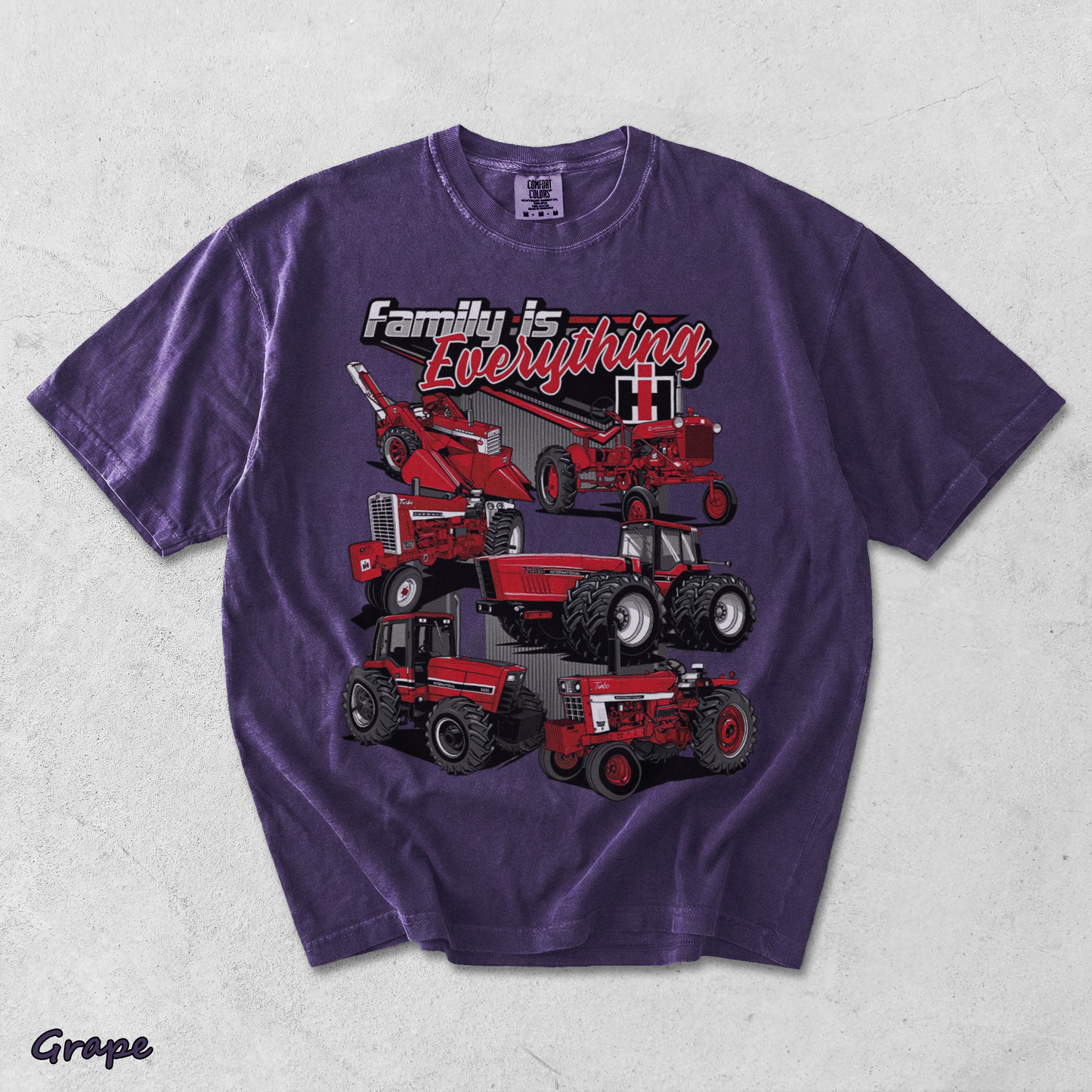 Red Power Runs In The Family - Grape mockup