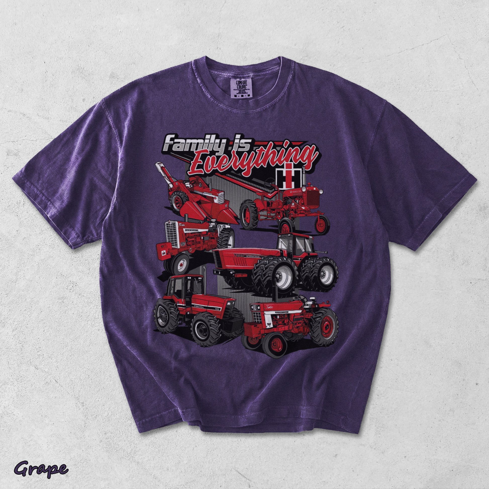 Red Power Runs In The Family - Grape mockup