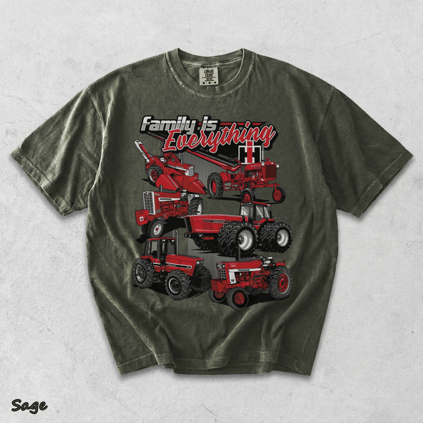 Red Power Runs In The Family - Sage mockup