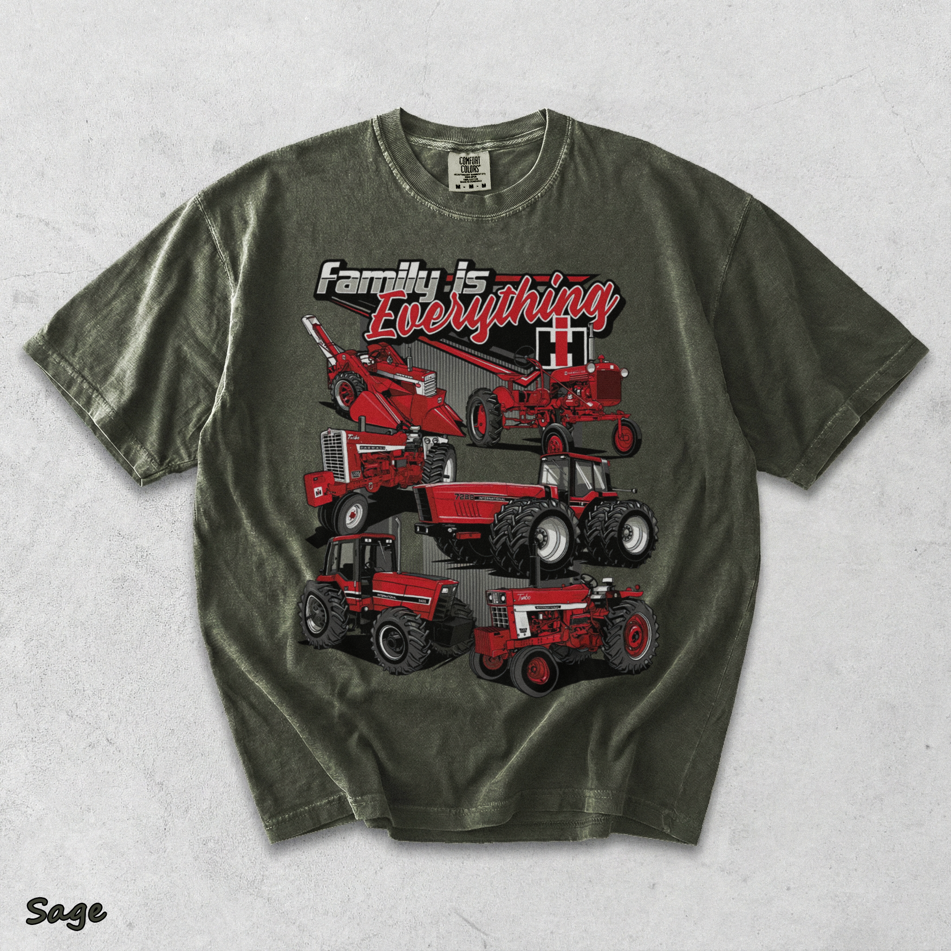 Red Power Runs In The Family - Sage mockup