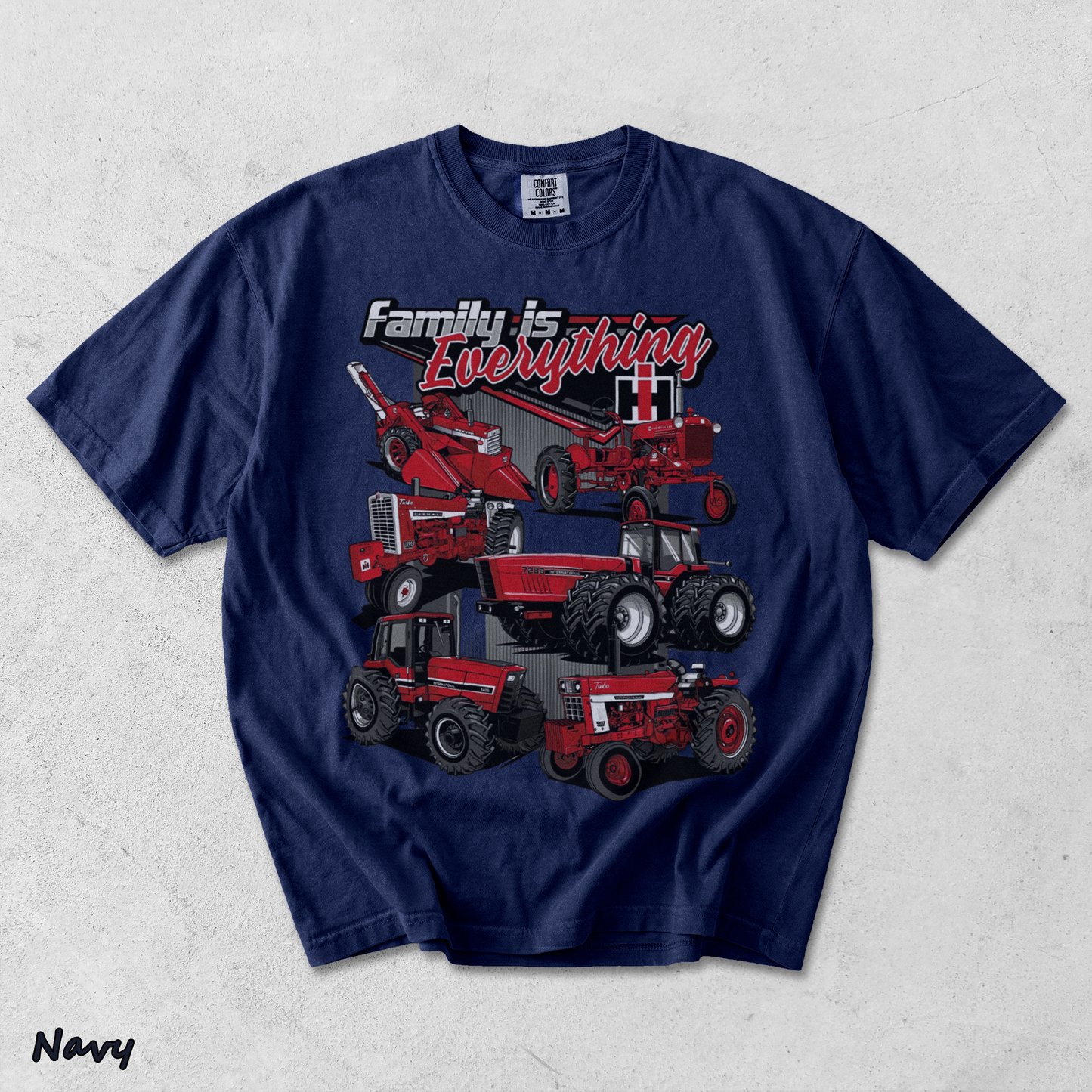 Red Power Runs In The Family - True Navy mockup