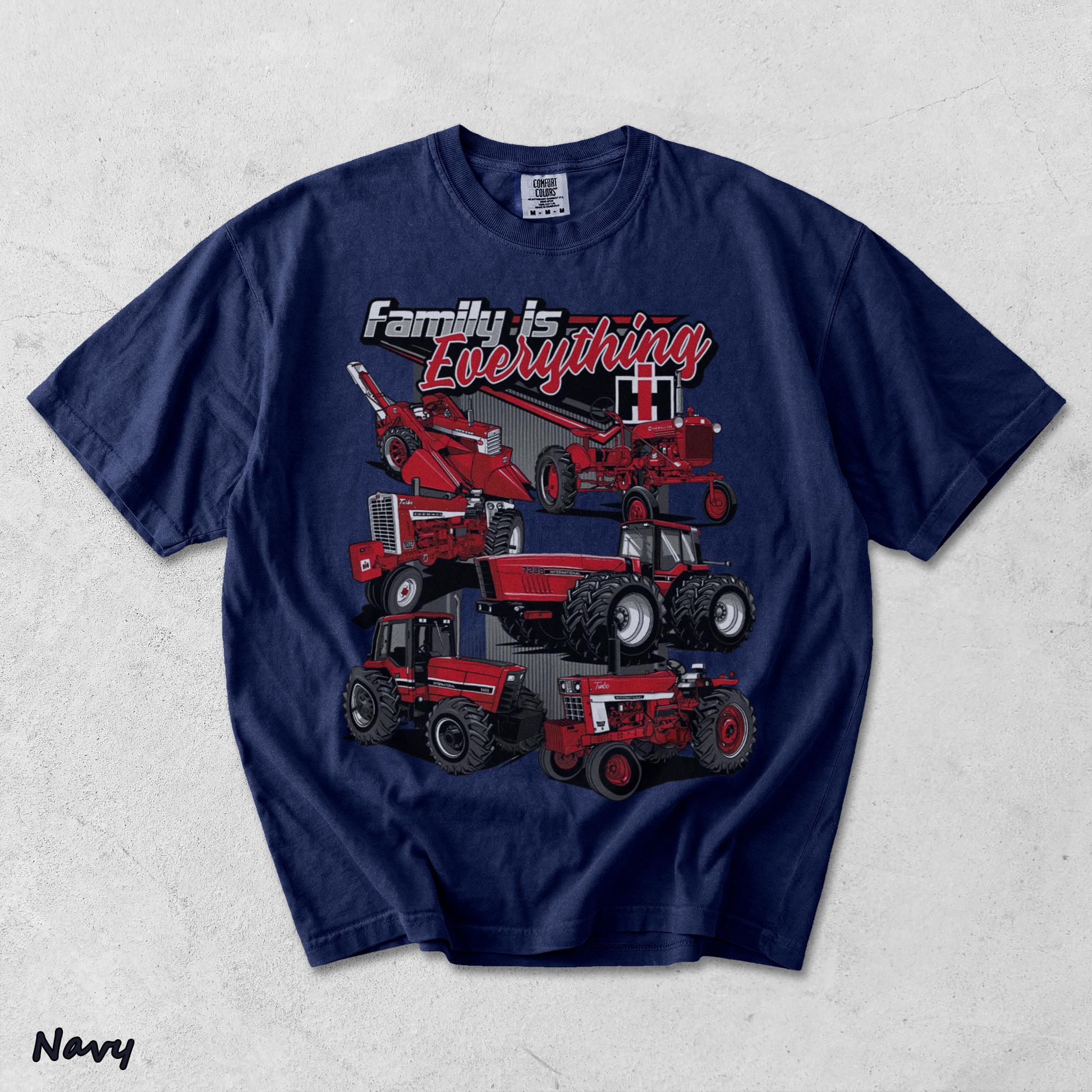 Red Power Runs In The Family - True Navy mockup