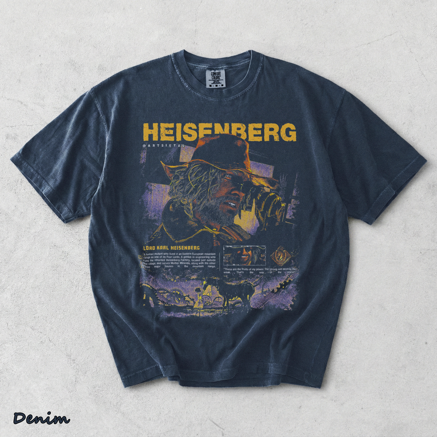 Resident Evil VIII - Heisenberg - Denim mockup