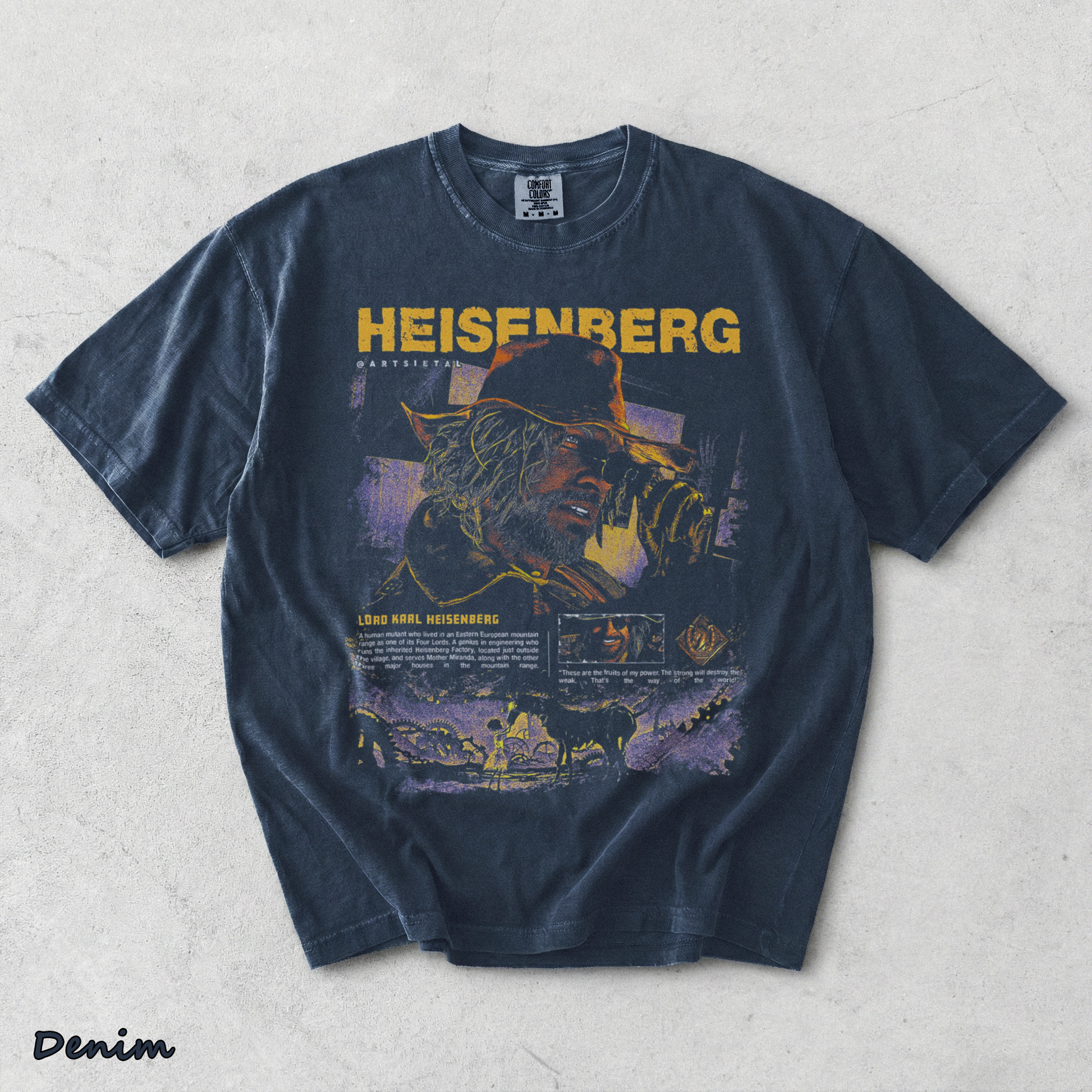 Resident Evil VIII - Heisenberg - Denim mockup